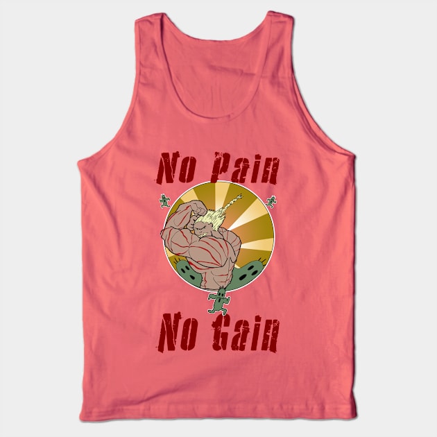 No Pain No Gain Daddy Tank Top by Kayla_Christine